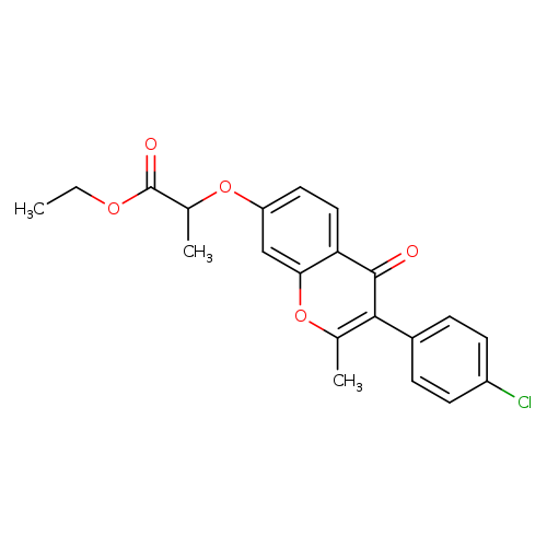 ethyl 2-{[3-(4-chlorophenyl)-2-methyl-4-oxo-4H-chromen-7-yl]oxy}propanoate