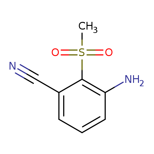 3-amino-2-methanesulfonylbenzonitrile