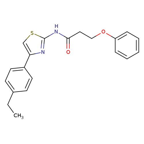 N-[4-(4-ethylphenyl)-1,3-thiazol-2-yl]-3-phenoxypropanamide