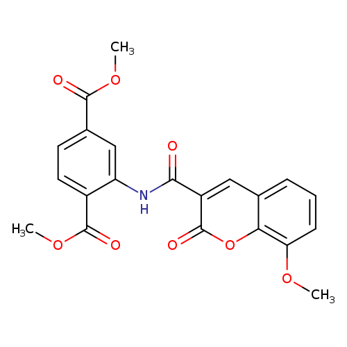 1,4-dimethyl 2-(8-methoxy-2-oxo-2H-chromene-3-amido)benzene-1,4-dicarboxylate