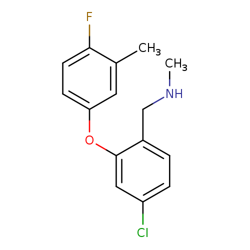 {[4-chloro-2-(4-fluoro-3-methylphenoxy)phenyl]methyl}(methyl)amine