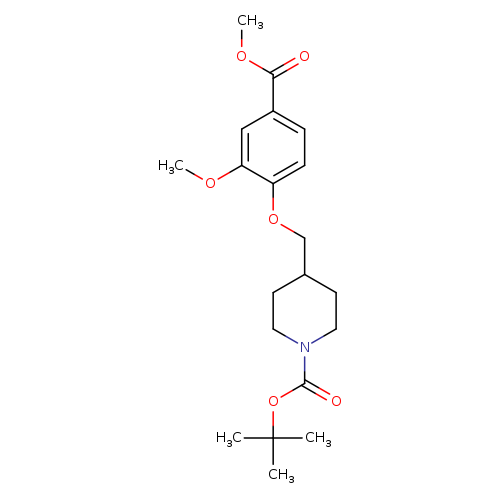tert-Butyl 4-((2-methoxy-4-(methoxycarbonyl)phenoxy)methyl)piperidine-1-carboxylate