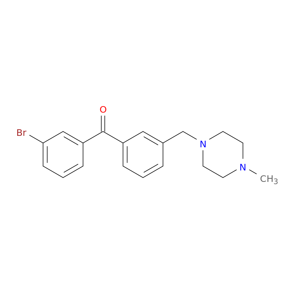 3-BROMO-3'-(4-METHYLPIPERAZINOMETHYL) BENZOPHENONE