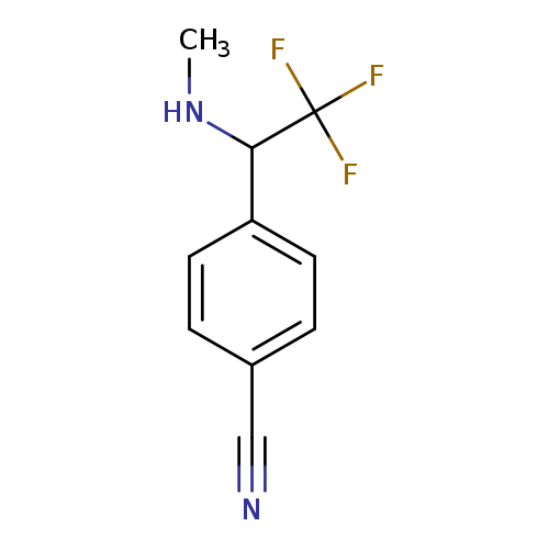 4-[2,2,2-trifluoro-1-(methylamino)ethyl]benzonitrile