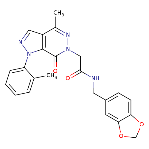 N-[(2H-1,3-benzodioxol-5-yl)methyl]-2-[4-methyl-1-(2-methylphenyl)-7-oxo-1H,6H,7H-pyrazolo[3,4-d]pyridazin-6-yl]acetamide
