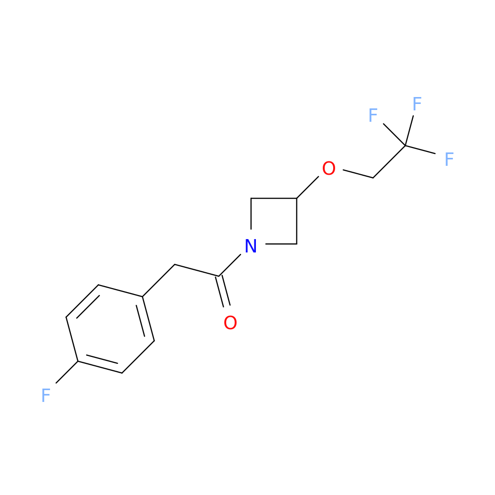 2-(4-fluorophenyl)-1-[3-(2,2,2-trifluoroethoxy)azetidin-1-yl]ethan-1-one