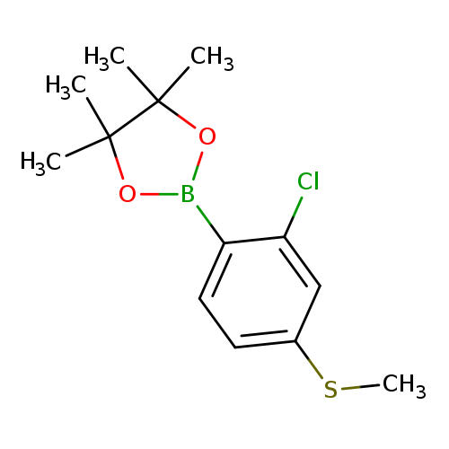 2-[2-chloro-4-(methylsulfanyl)phenyl]-4,4,5,5-tetramethyl-1,3,2-dioxaborolane