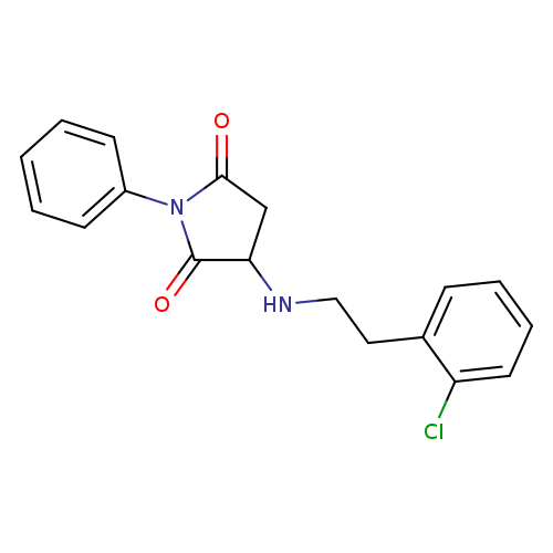 3-([2-(2-Chlorophenyl)ethyl]amino)-1-phenylpyrrolidine-2,5-dione