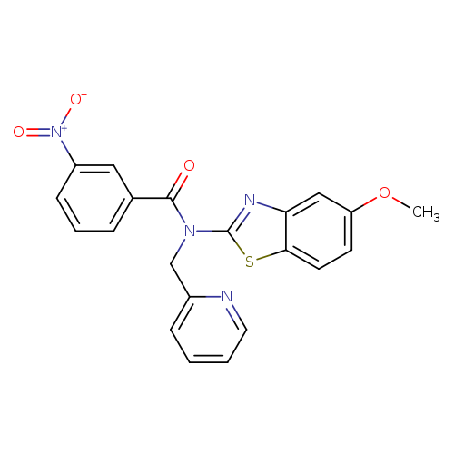 N-(5-methoxy-1,3-benzothiazol-2-yl)-3-nitro-N-[(pyridin-2-yl)methyl]benzamide