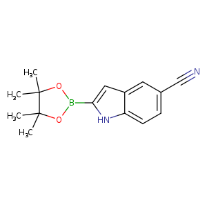 1H-Indole-5-carbonitrile, 2-(4,4,5,5-tetramethyl-1,3,2-dioxaborolan-2-yl)-