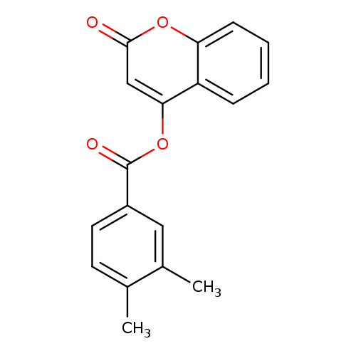 2-oxo-2H-chromen-4-yl 3,4-dimethylbenzoate