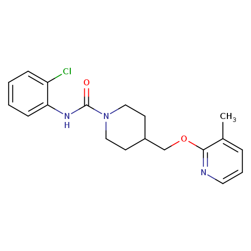 N-(2-chlorophenyl)-4-{[(3-methylpyridin-2-yl)oxy]methyl}piperidine-1-carboxamide