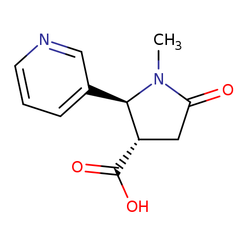 TRANS-1-METHYL-4-CARBOXY-5-(3-PYRIDYL)-2-PYRROLIDINONE