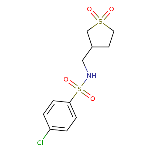4-chloro-N-[(1,1-dioxo-1lambda6-thiolan-3-yl)methyl]benzene-1-sulfonamide