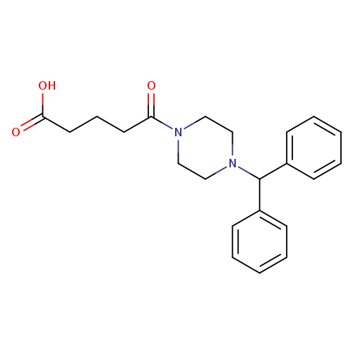 5-[4-(diphenylmethyl)piperazin-1-yl]-5-oxopentanoic acid