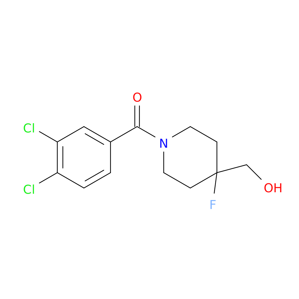 (3,4-dichlorophenyl)[4-fluoro-4-(hydroxymethyl)piperidino]methanone