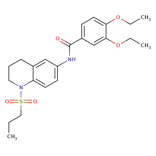 3,4-diethoxy-N-[1-(propane-1-sulfonyl)-1,2,3,4-tetrahydroquinolin-6-yl]benzamide
