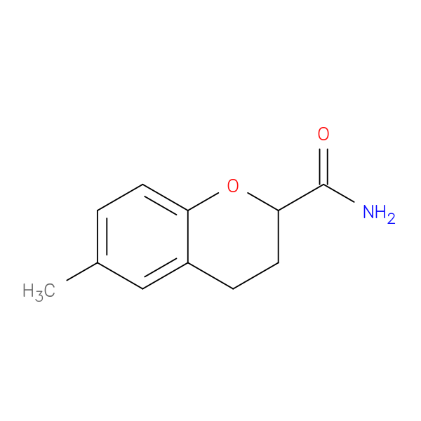 6-methyl-3,4-dihydro-2H-1-benzopyran-2-carboxamide