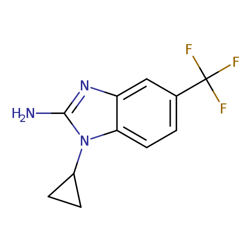 1-cyclopropyl-5-(trifluoromethyl)-1H-1,3-benzodiazol-2-amine