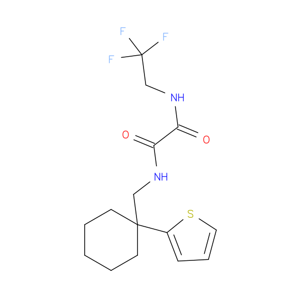 N'-{[1-(thiophen-2-yl)cyclohexyl]methyl}-N-(2,2,2-trifluoroethyl)ethanediamide