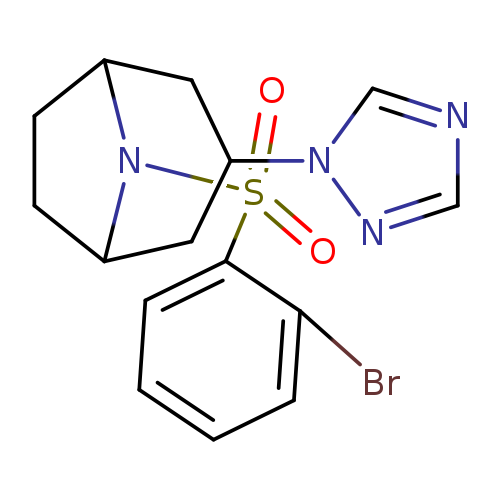 8-(2-bromobenzenesulfonyl)-3-(1H-1,2,4-triazol-1-yl)-8-azabicyclo[3.2.1]octane