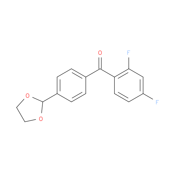 2,4-Difluoro-4'-(1,3-dioxolan-2-yl)benzophenone