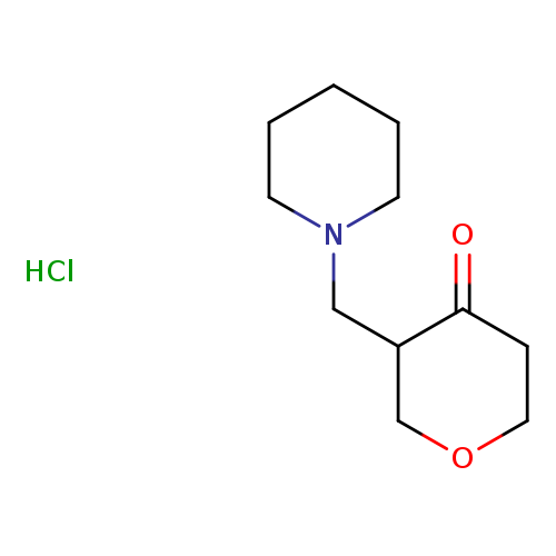 3-(piperidin-1-ylmethyl)oxan-4-one hydrochloride