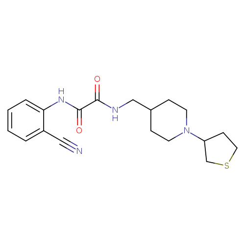 N'-(2-cyanophenyl)-N-{[1-(thiolan-3-yl)piperidin-4-yl]methyl}ethanediamide