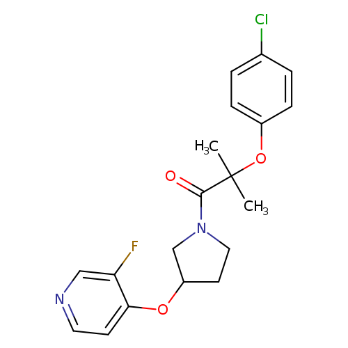 2-(4-chlorophenoxy)-1-{3-[(3-fluoropyridin-4-yl)oxy]pyrrolidin-1-yl}-2-methylpropan-1-one