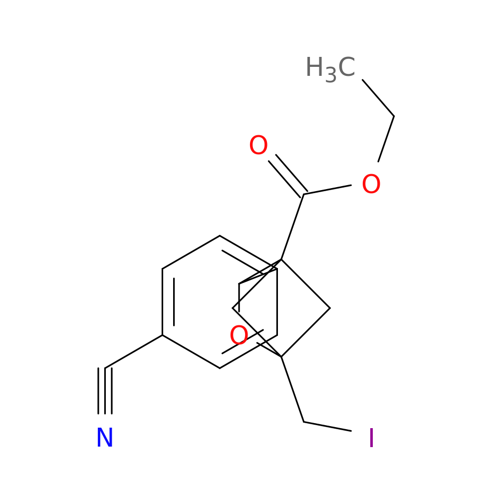 ethyl 3-(4-cyanophenyl)-1-(iodomethyl)-2-oxabicyclo[2.1.1]hexane-4-carboxylate