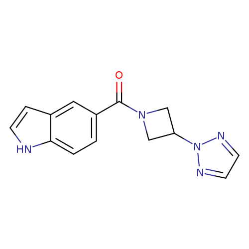 5-[3-(2H-1,2,3-triazol-2-yl)azetidine-1-carbonyl]-1H-indole