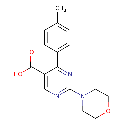 4-(4-methylphenyl)-2-(morpholin-4-yl)pyrimidine-5-carboxylic acid