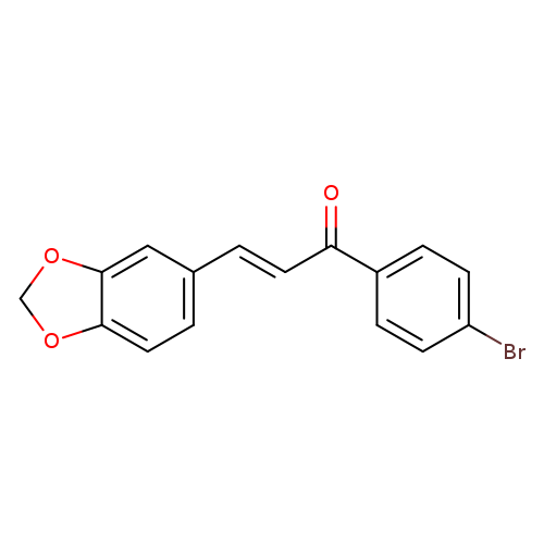 (E)-3-benzo[1,3]dioxol-5-yl-1-(4-bromophenyl)prop-2-en-1-one