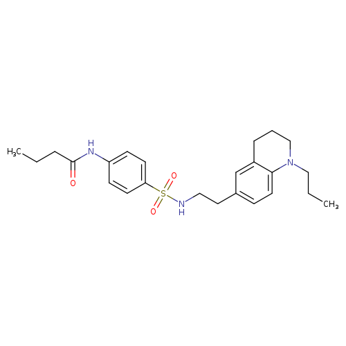N-(4-{[2-(1-propyl-1,2,3,4-tetrahydroquinolin-6-yl)ethyl]sulfamoyl}phenyl)butanamide