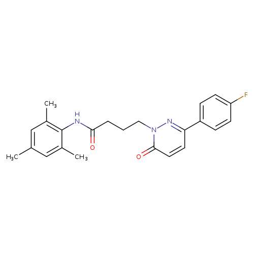 4-[3-(4-fluorophenyl)-6-oxo-1,6-dihydropyridazin-1-yl]-N-(2,4,6-trimethylphenyl)butanamide