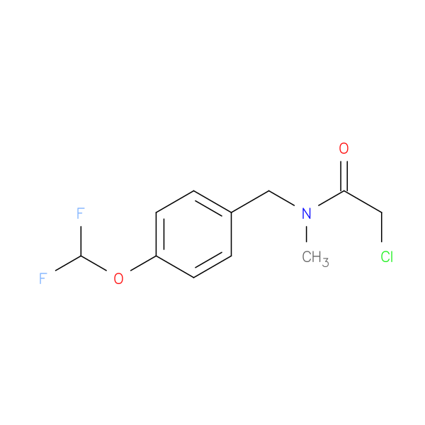 2-chloro-N-{[4-(difluoromethoxy)phenyl]methyl}-N-methylacetamide