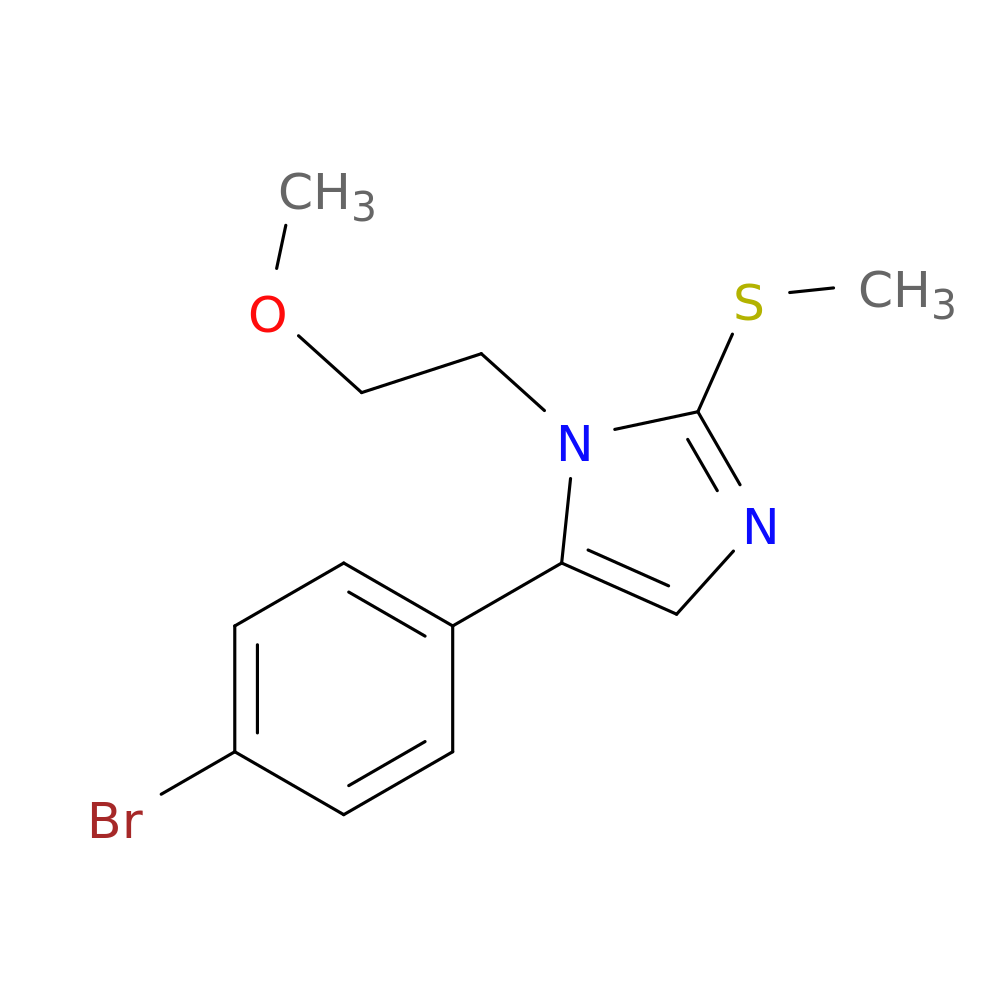 5-(4-bromophenyl)-1-(2-methoxyethyl)-2-(methylsulfanyl)-1H-imidazole