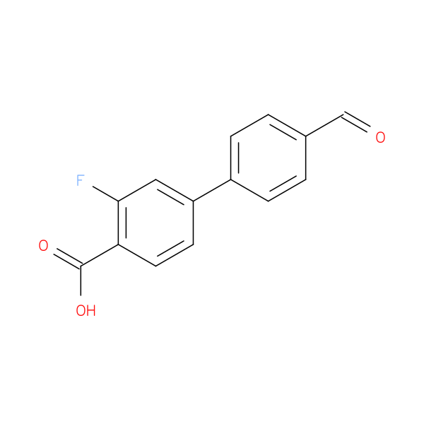 2-Fluoro-4-(4-formylphenyl)benzoic acid