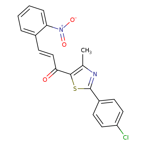 (2E)-1-[2-(4-chlorophenyl)-4-methyl-1,3-thiazol-5-yl]-3-(2-nitrophenyl)prop-2-en-1-one