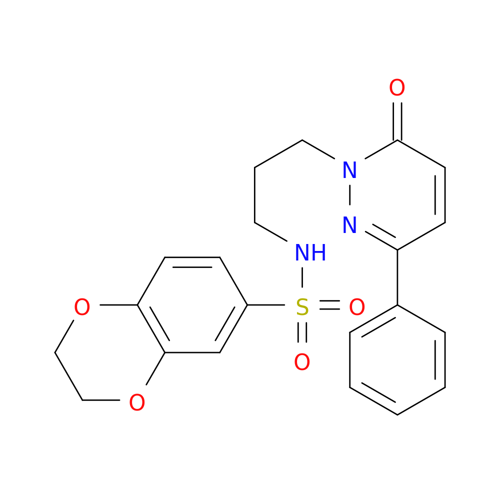 N-[3-(6-oxo-3-phenyl-1,6-dihydropyridazin-1-yl)propyl]-2,3-dihydro-1,4-benzodioxine-6-sulfonamide