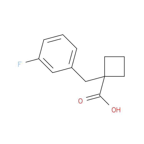 1-[(3-Fluorophenyl)methyl]cyclobutane-1-carboxylic acid