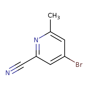 4-Bromo-2-cyano-6-methylpyridine