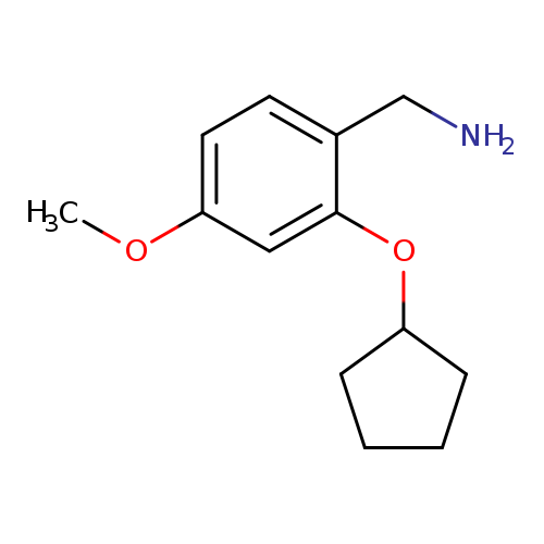 [2-(cyclopentyloxy)-4-methoxyphenyl]methanamine