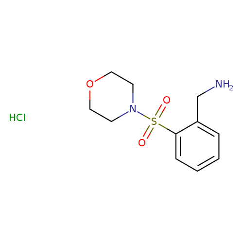 Benzenemethanamine, 2-(4-morpholinylsulfonyl)-, hydrochloride (1:1)