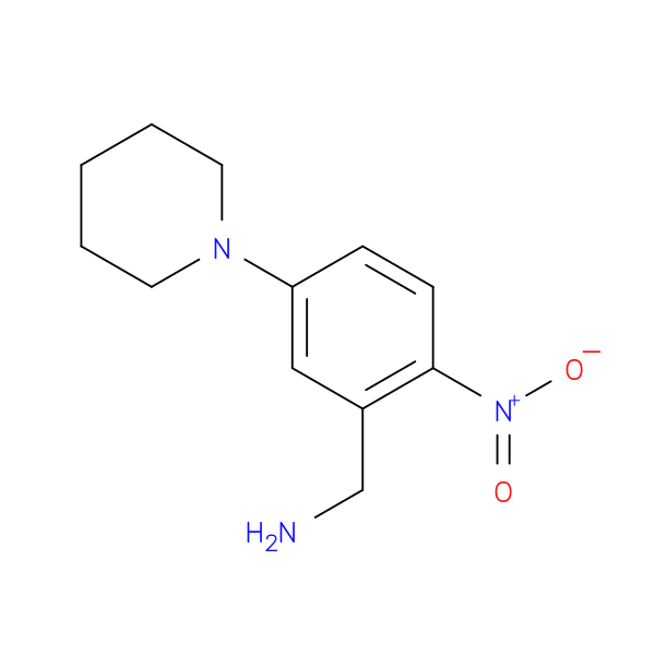 Benzenemethanamine, 2-nitro-5-(1-piperidinyl)-