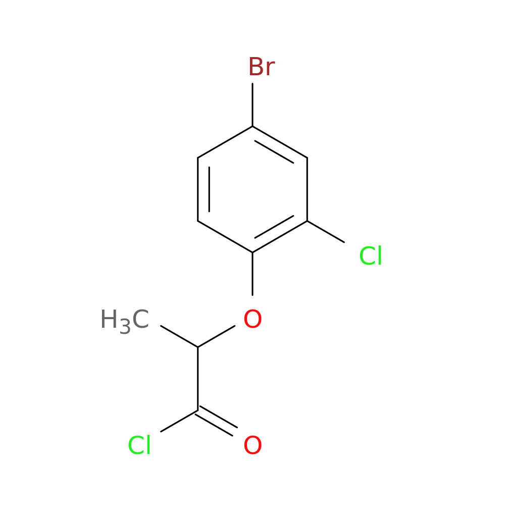2-(4-Bromo-2-chlorophenoxy)propanoyl chloride