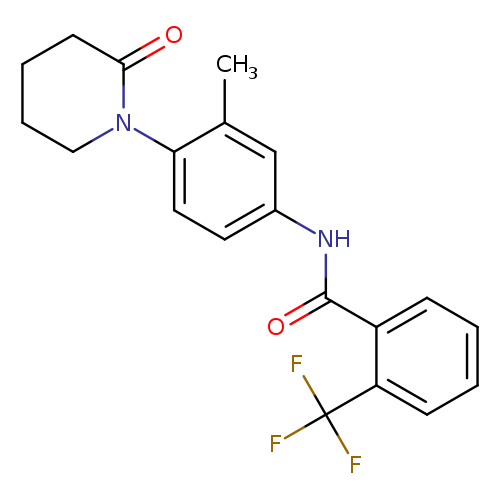 N-[3-methyl-4-(2-oxopiperidin-1-yl)phenyl]-2-(trifluoromethyl)benzamide