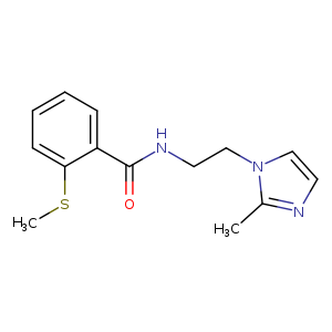 N-[2-(2-methyl-1H-imidazol-1-yl)ethyl]-2-(methylsulfanyl)benzamide