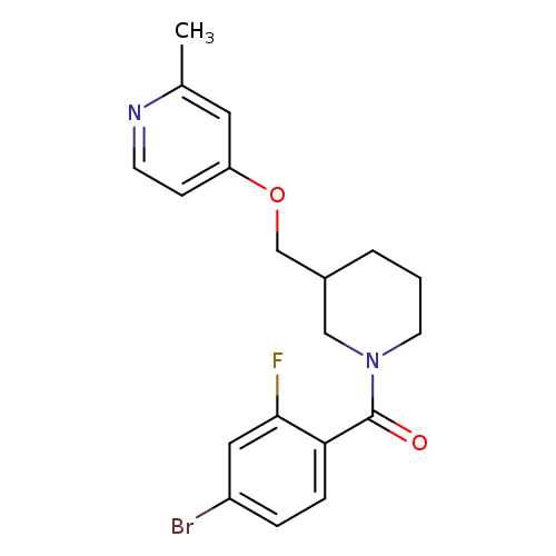 4-{[1-(4-bromo-2-fluorobenzoyl)piperidin-3-yl]methoxy}-2-methylpyridine