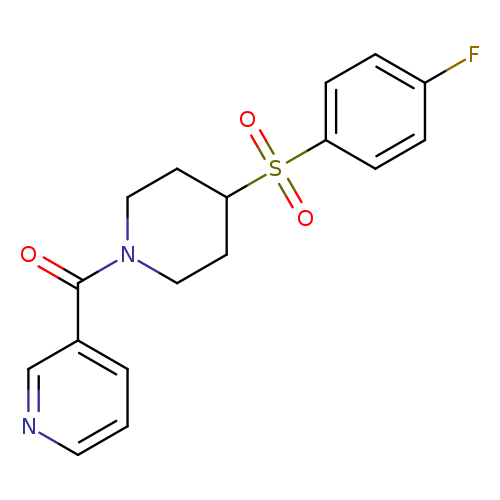3-[4-(4-fluorobenzenesulfonyl)piperidine-1-carbonyl]pyridine
